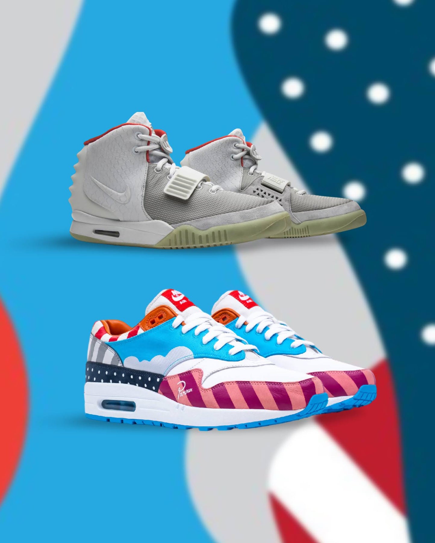 $11 Subscription - DS Air Max 1 Parra F&F + Air Yeezy 2 Plats + KAWS 400