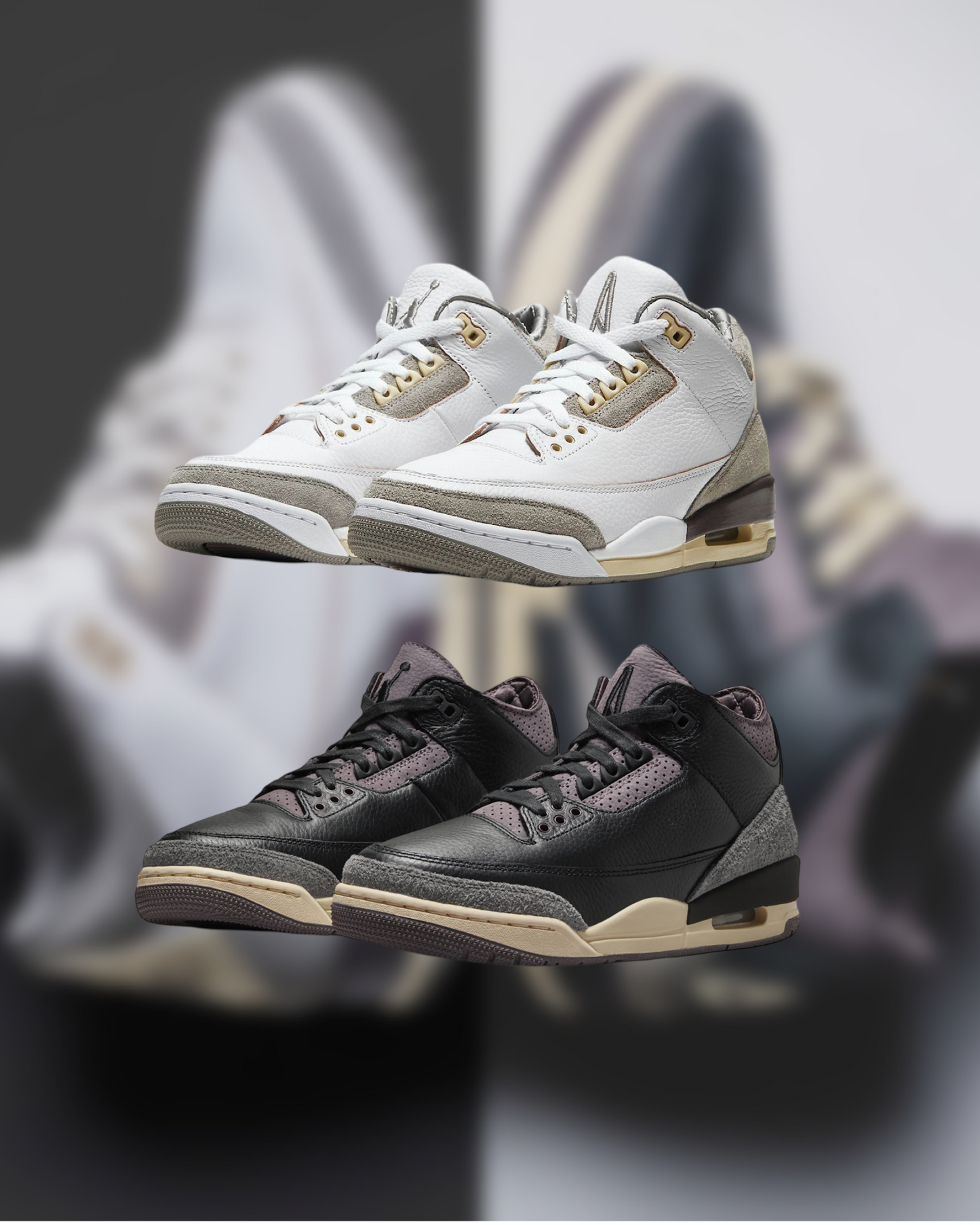 $11 Subscription - 2 PAIR PACK - A Ma Maniere 3 Black White - 4 HOURS ONLY