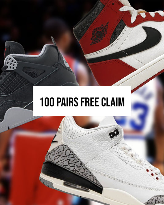 $11 Subscription - 3 PAIRS JORDAN + 100 PAIRS FREE CLAIM - Chicago + BRED 4 + WC3